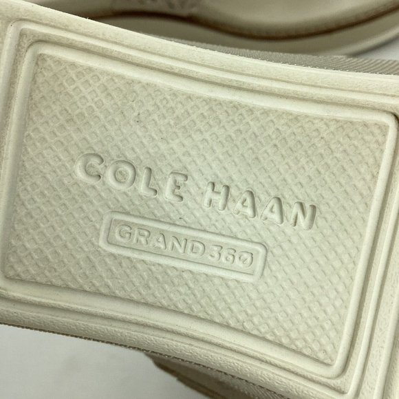 Cole Haan Women US 8.5B Original Grand Flatform Thong Sandals Python Ivy Leather - Picture 4 of 15